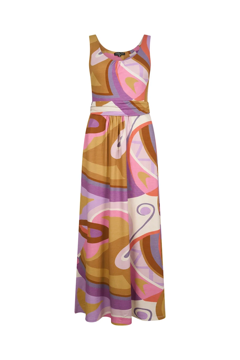 Zilch dress long sixties lavender