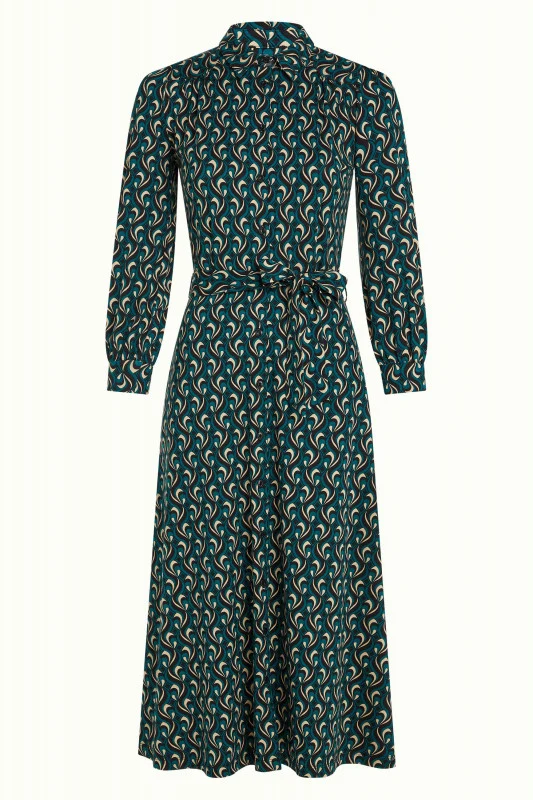 King Louie Carina Dress Morel Dragonfly Green