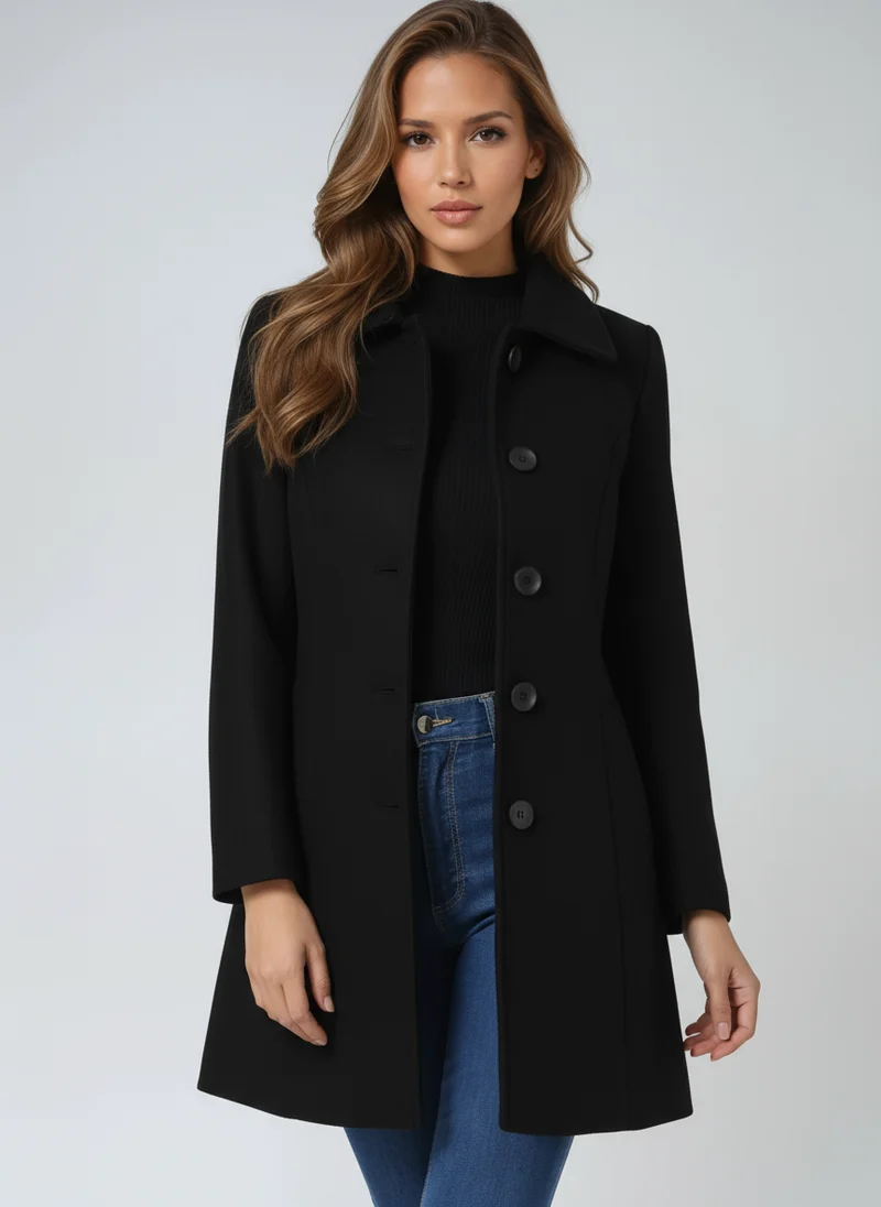 ChicEssence Winter-Trenchcoat | Elegante en warme enkele rij knoopontwerp voor stijlvolle bescherming tegen de kou