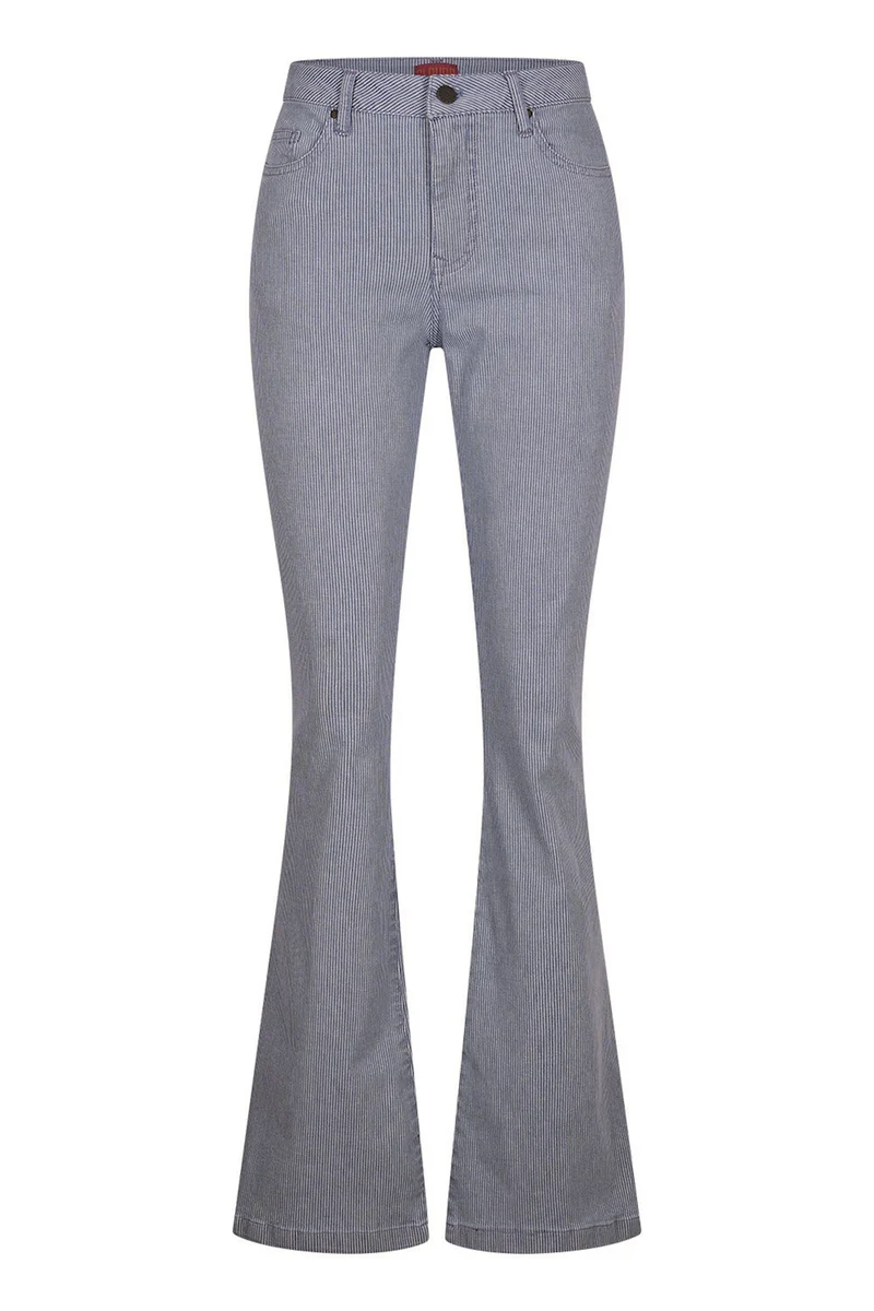 Cloud9 Dora flared leg stripe jeans