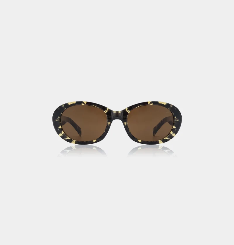 A. Kjaerbede sunglasses anma black/yellow tortoise