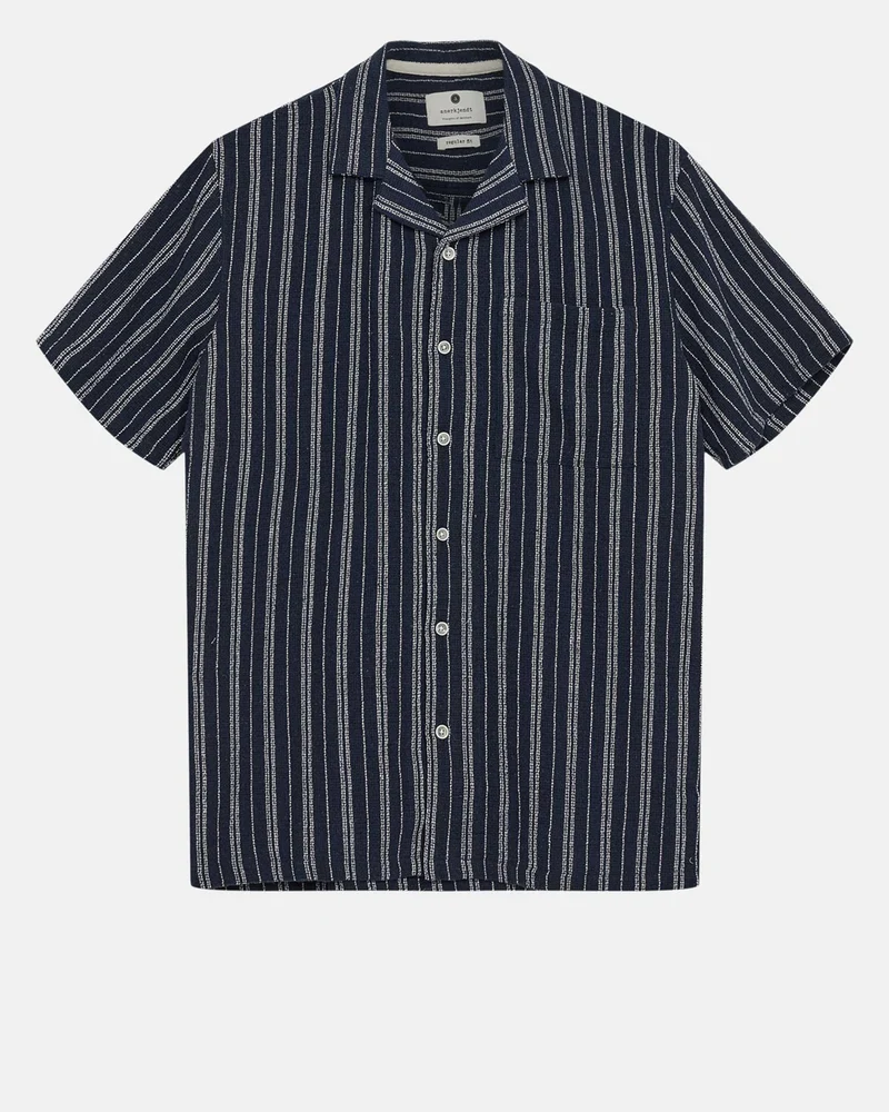 Anerkjendt akleo s/s dobby shirt sky captain