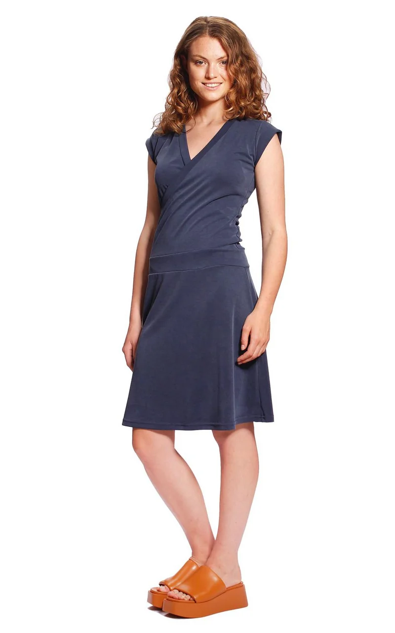 IchJane dress PaulaIJ navy modal