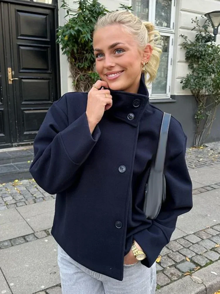 ChicAura Dames-Peacoat | Stijlvolle en warme bovenkleding voor een tijdloze look