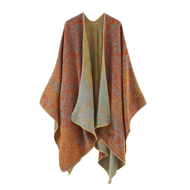 Dames Schoudersjaal Jacquard Stijl