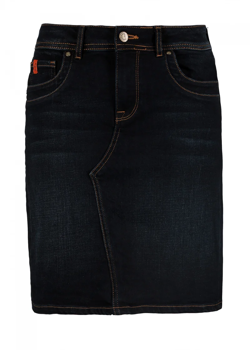 Donker blauw spijkerrokje | M.O.D. Sina skirt splitlake Blue