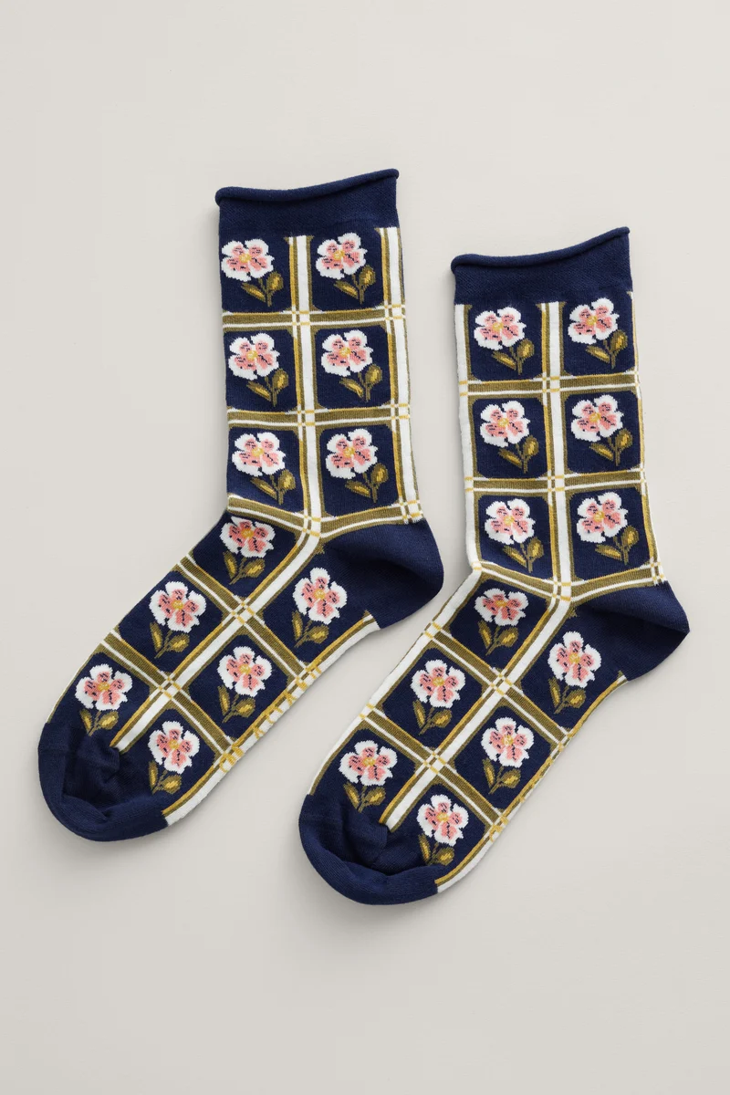 Seasalt Cornwall womens arty socks hattie maritime