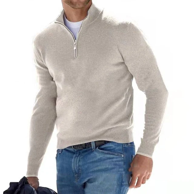 Merino Herenpullover met V-hals - Herfstmagie Torino