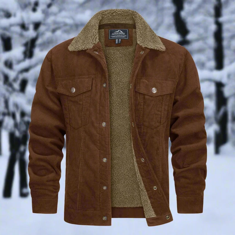 Heren Denim Jack - Warm Gevoerd & Tijdloze Stijl voor Herfst & Winter