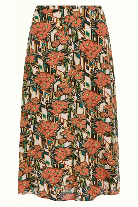 King Louie Juno skirt ryder langoustino orange