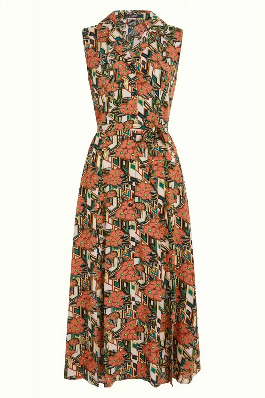King Louie Violante dress ryder langoustino orange
