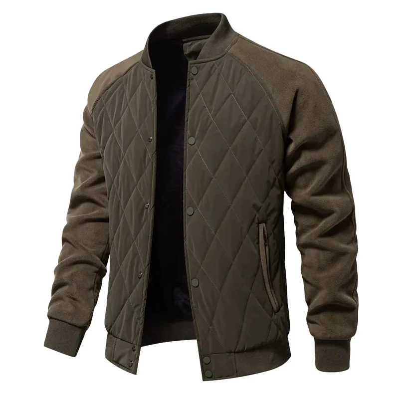 Heren Bomberjack Met Fleece Accenten
