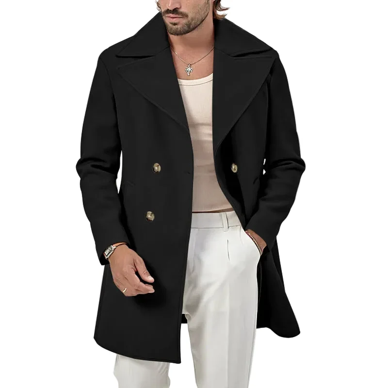Heren Jas Met Elegante Reverskraag
