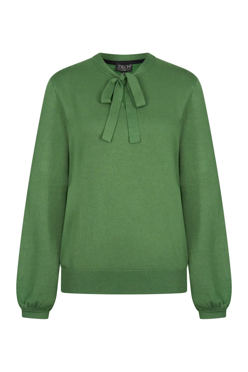 Zilch sweater ribbon pesto