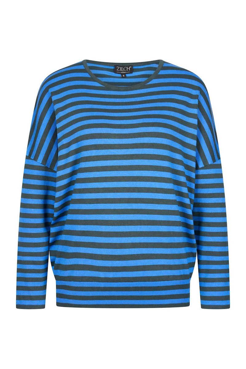 Zilch sweater round neck two tone jungle