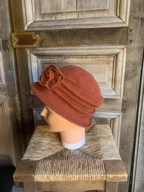 BB Style - 100% wollen hoed brique