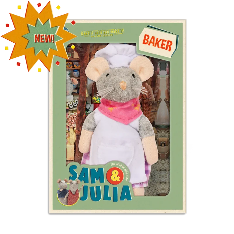 Het Muizenhuis knuffelmuis de bakker