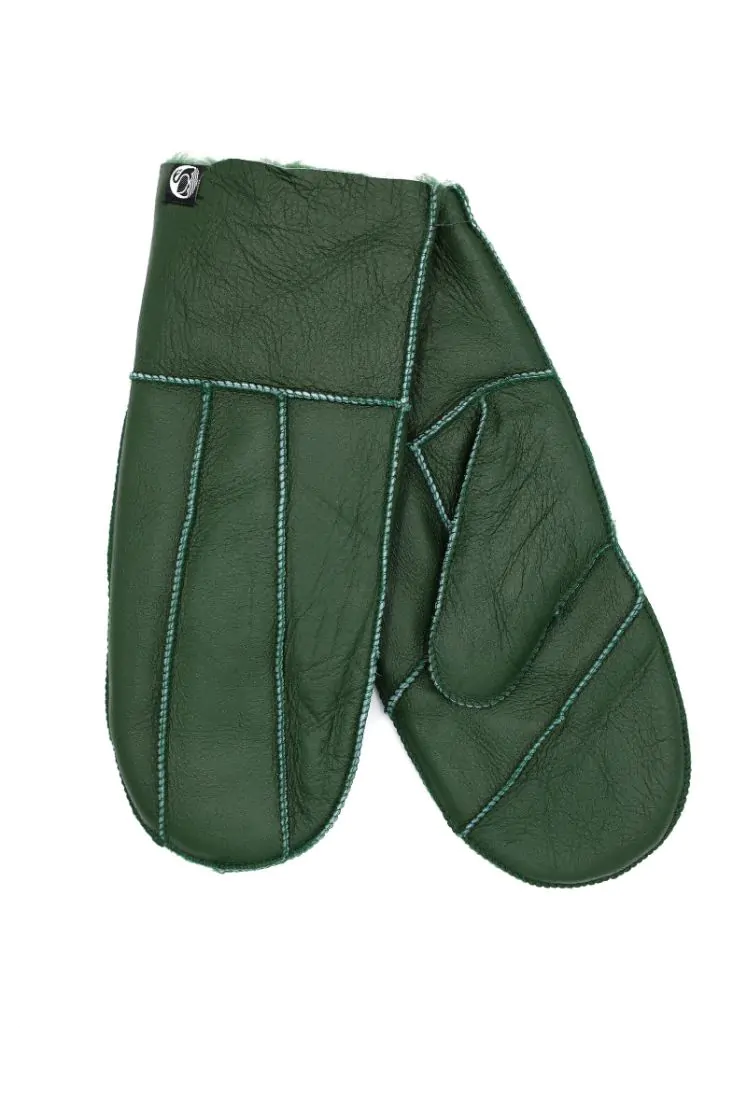 Danefae no waste sheepskin napa gloves green
