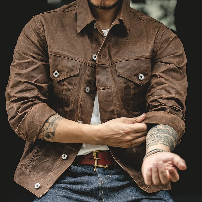 Denvor Waxed Canvas Jas | Waterafstotende Herenjas
