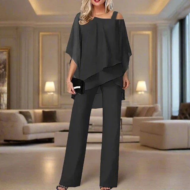 Luxe Chiffon Set voor Elegante Avonden