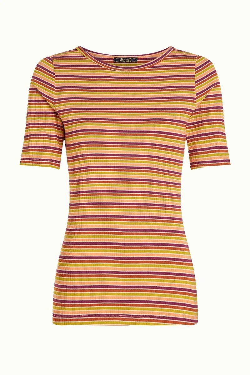 King Louie Lily tee Cleo stripe cream