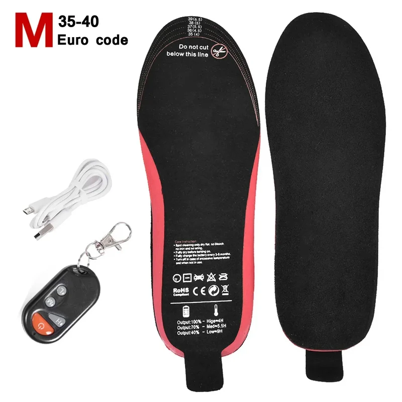 Verwarmbare Inlegzolen WarmStep Pro | Oplaadbaar met Afstandsbediening | 3 Verwarmingsniveaus | Op maat knipbaar | Elektrische Voetverwarmers voor Winter & Outdoor