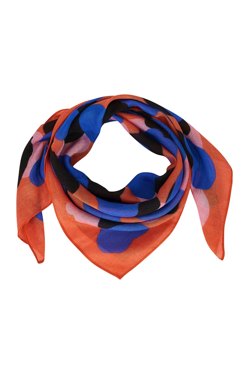 Zilch scarf square coral