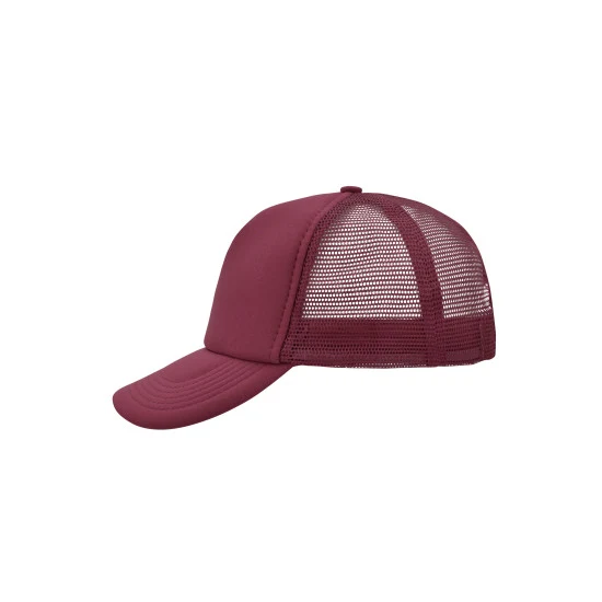 Daiber - 5-Panel Polyester Mesh Pet - Burgundy
