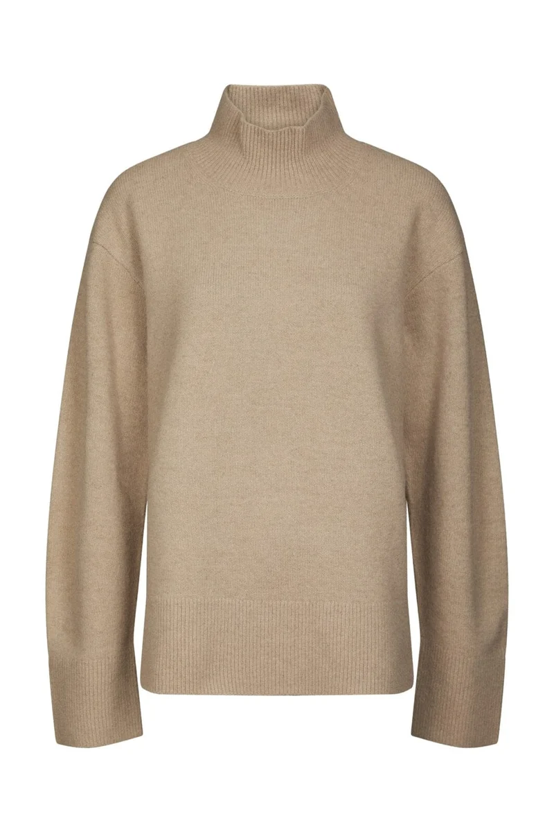 Neo Noir - Jen Knit Blouse 166991 - 189 - Warm Grey