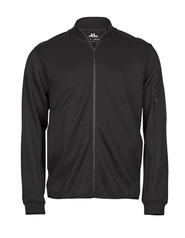 Tee Jays - Athletic Full Zip Sweat - Black
