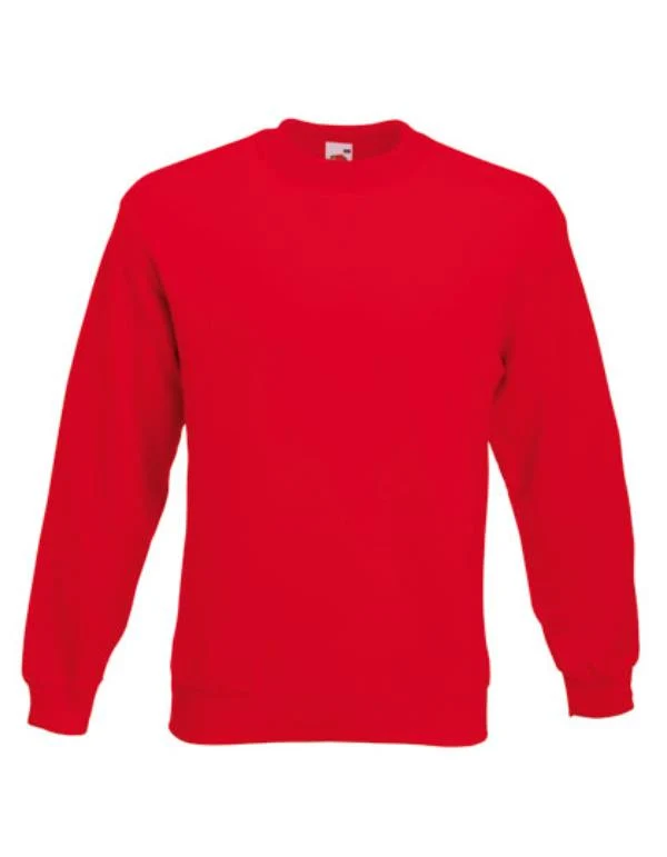 Fruit of the Loom - Classic Set-in Sweater - Red