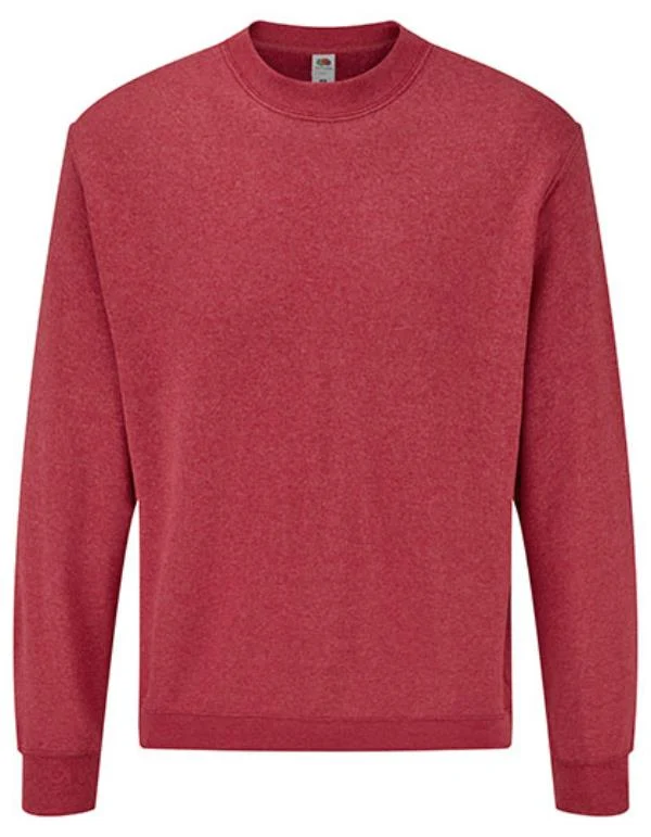 Fruit of the Loom - Classic Set-in Sweater - Heather Red