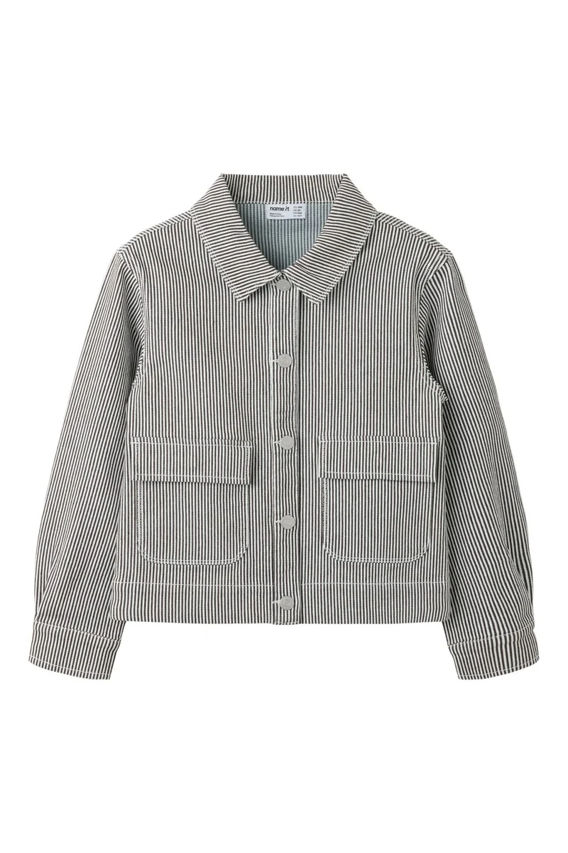 Name It - Nkfnola Stripe Jacket 2299-Yf - 5142209 White Delicioso