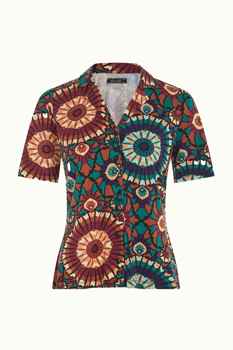 King Louie Patty blouse torini evening blue