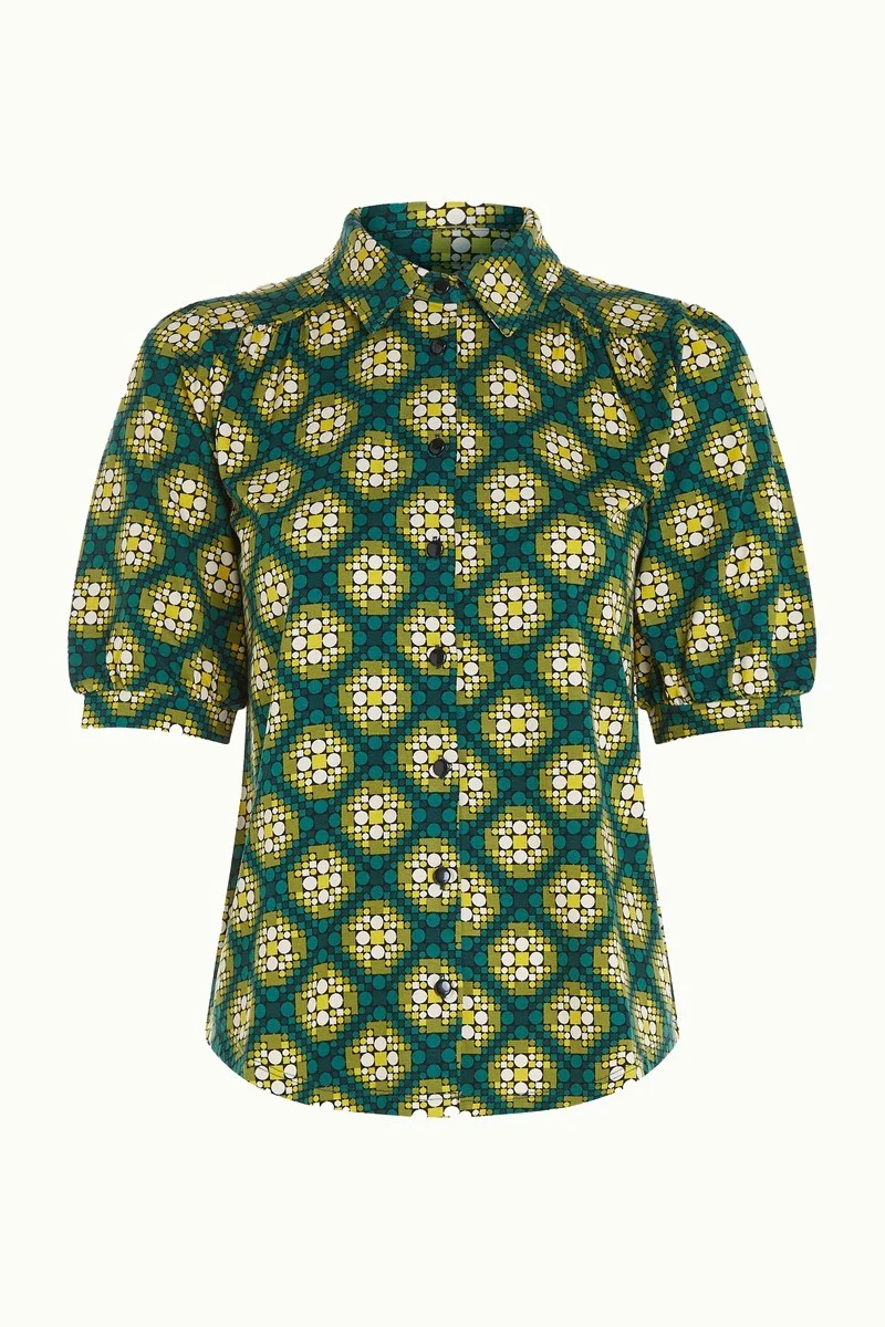 King Louie Carina blouse kirby para green