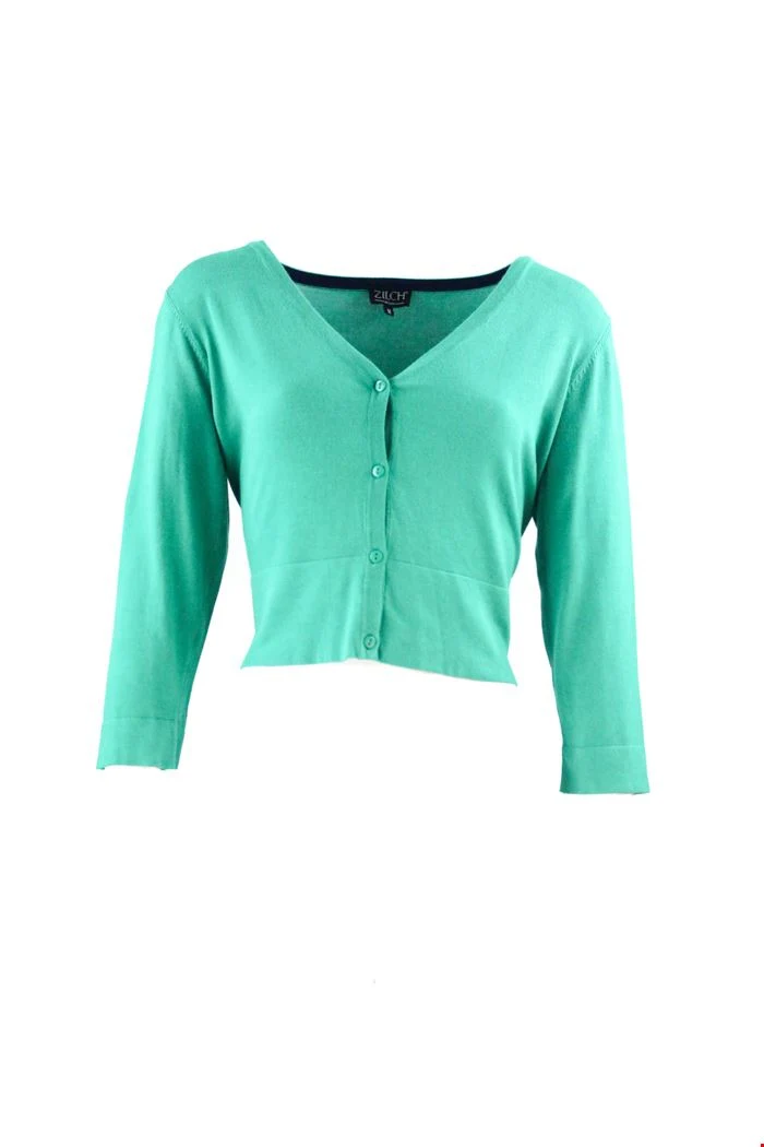 Zilch Cardigan Short Emerald