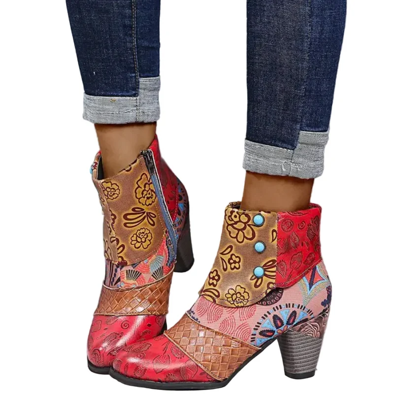 Dames Retro Laarzen Waterdicht