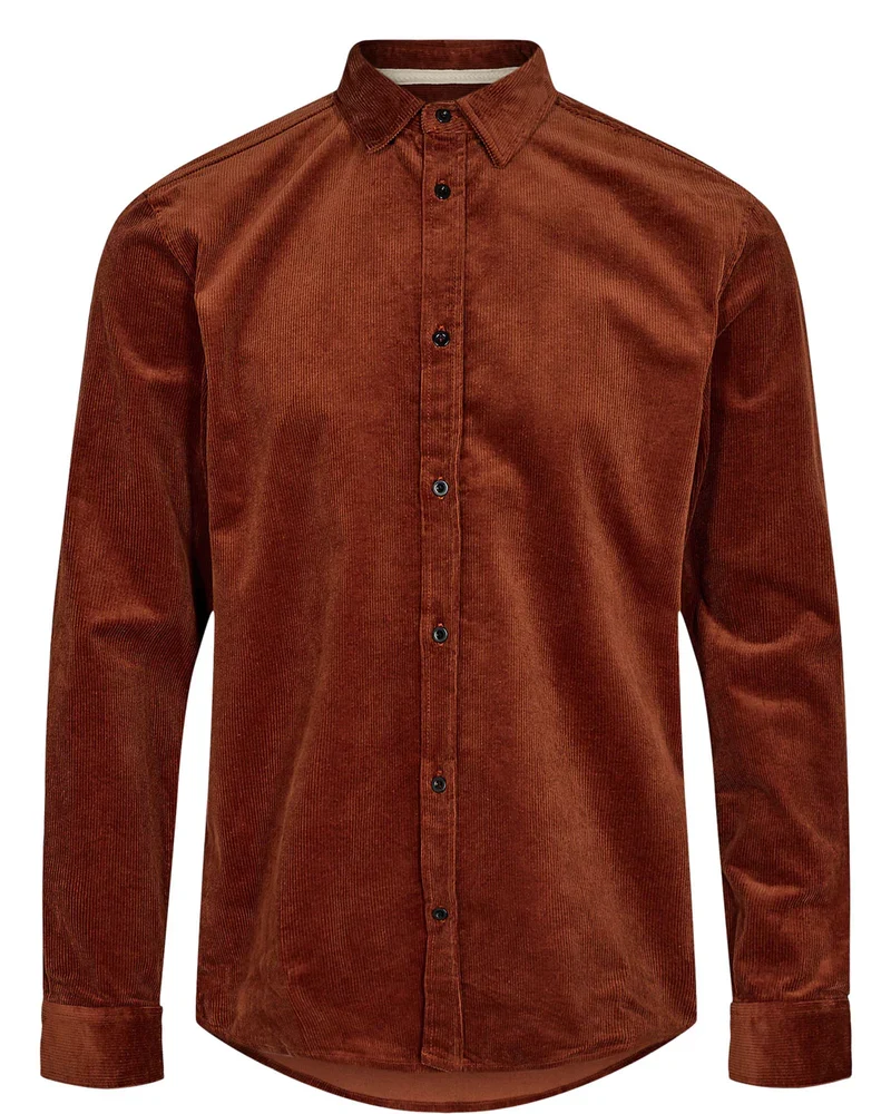 Anerkjendt akleif corduroy shirt rust