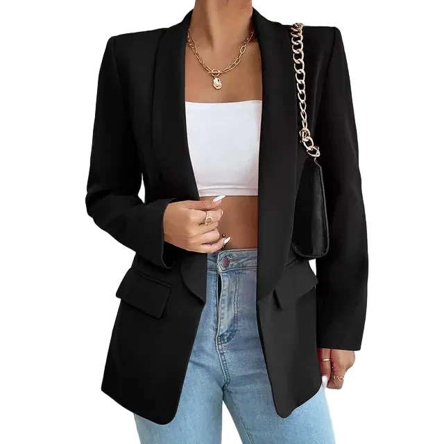 Zwarte Blazer Dames Stijlvol en Tijdloos