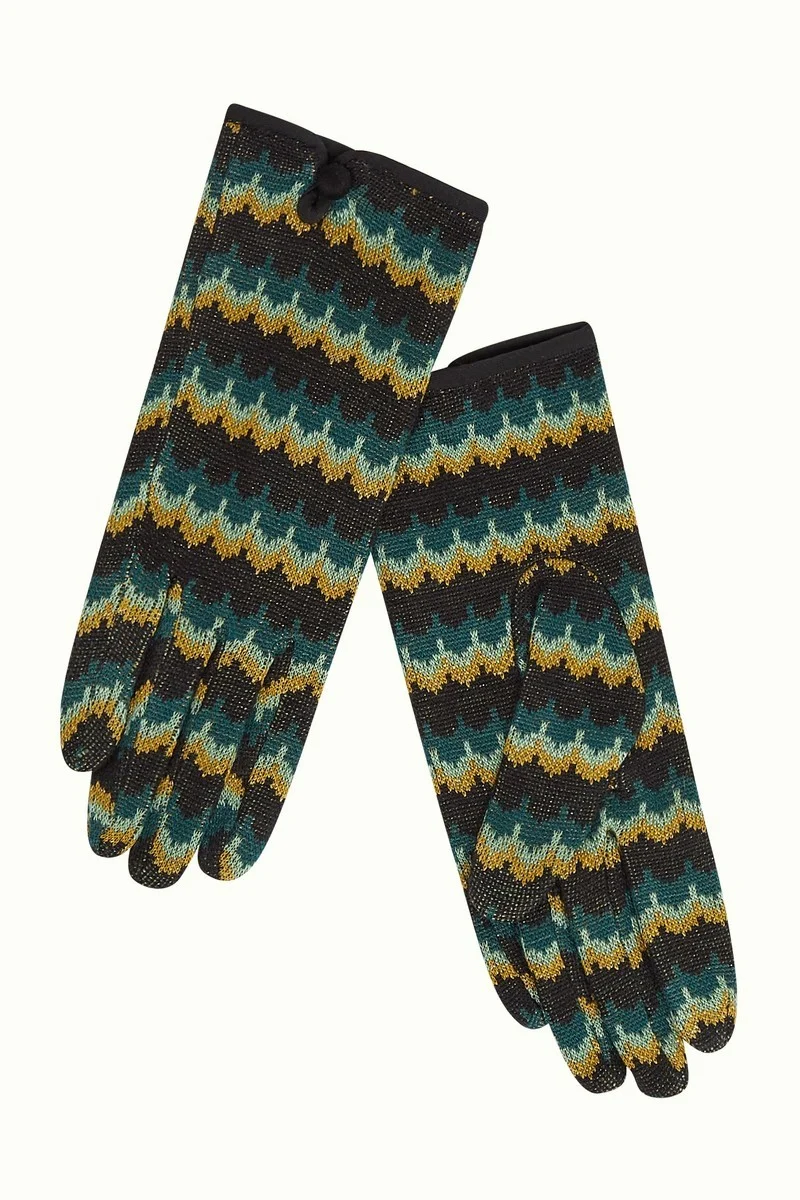 King Louie Glove Zigzag Pine Green