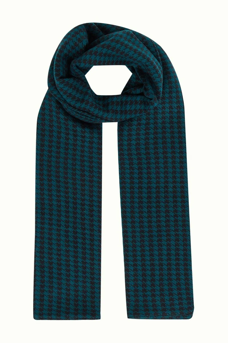 King Louie scarf Pied de Poule Dragonfly Green