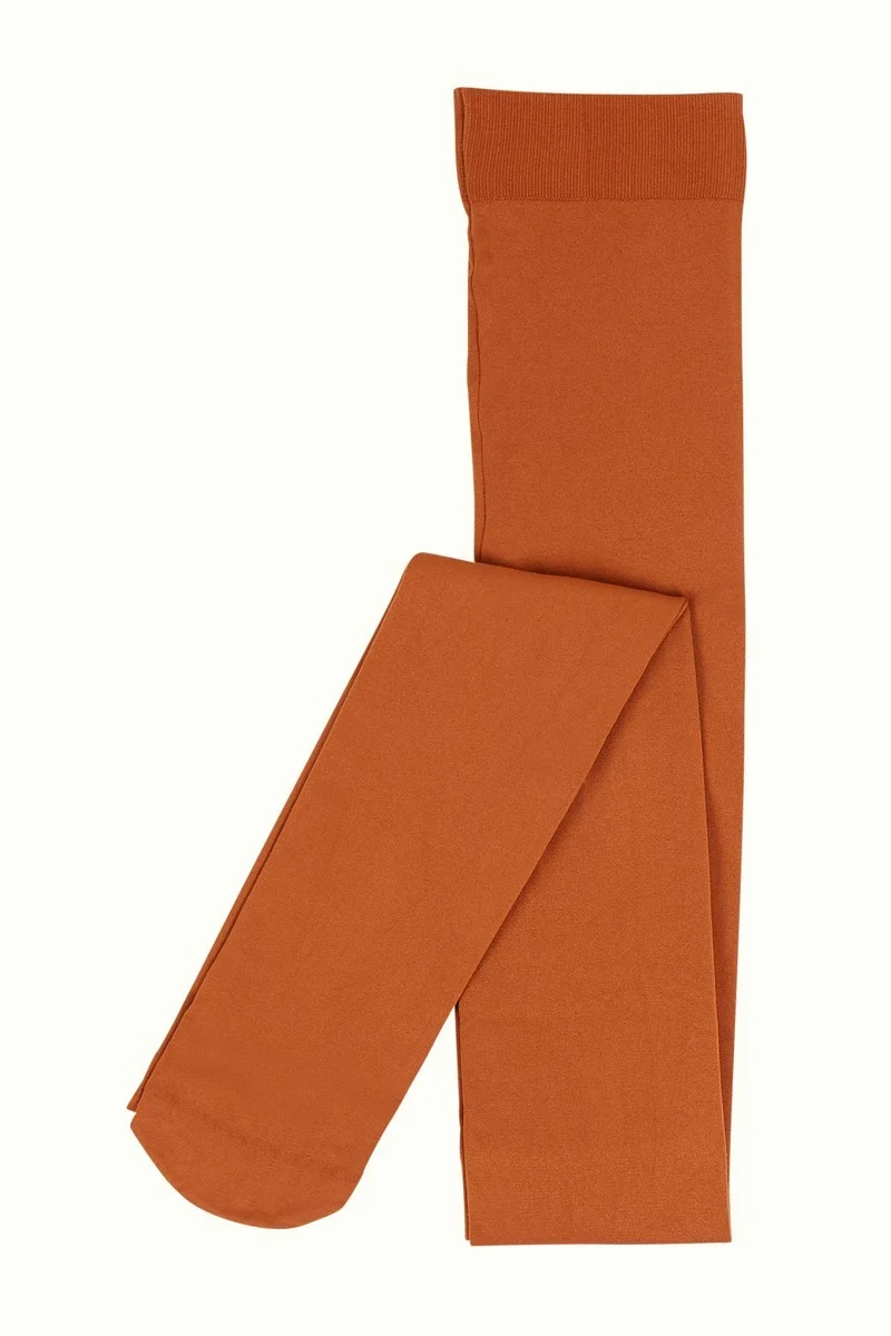 King Louie tights solid Cognac Orange