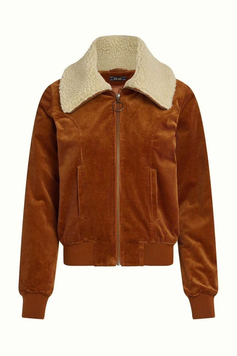 King Louie Arizona Jacket Corduroy Bombay Brown