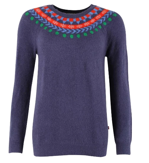 Danefae danemerry light wool sweater grey marine