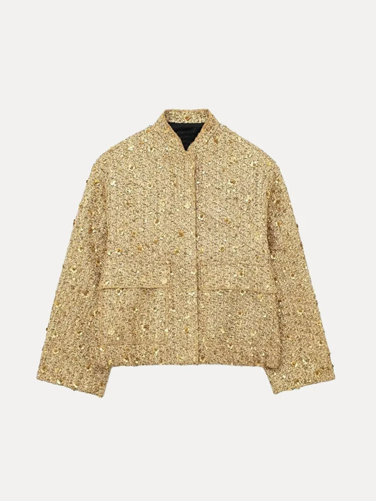 Dames Bomberjack met Glitter