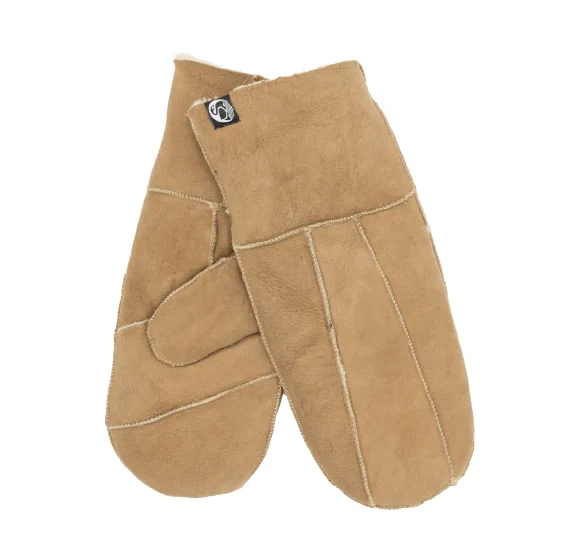 Danefae no waste sheepskin gloves sand