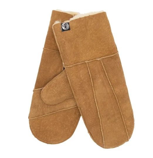 Danefae no waste sheepskin gloves chestnut