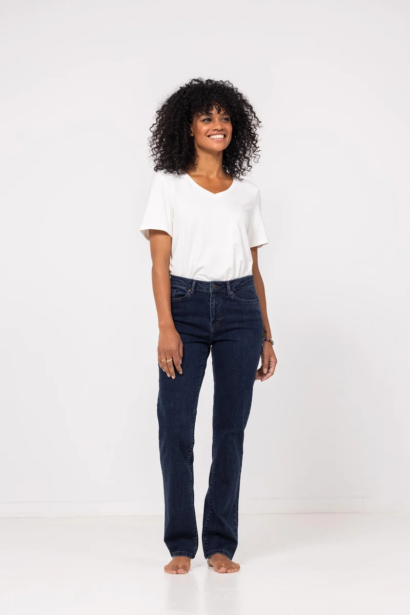 Cloud9 Dahlia straight leg mid blue