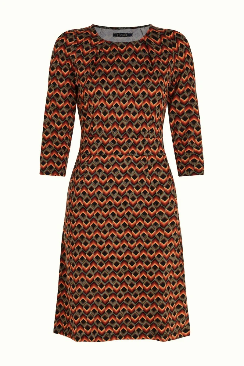 King Louie Mona Dress Quentin Black