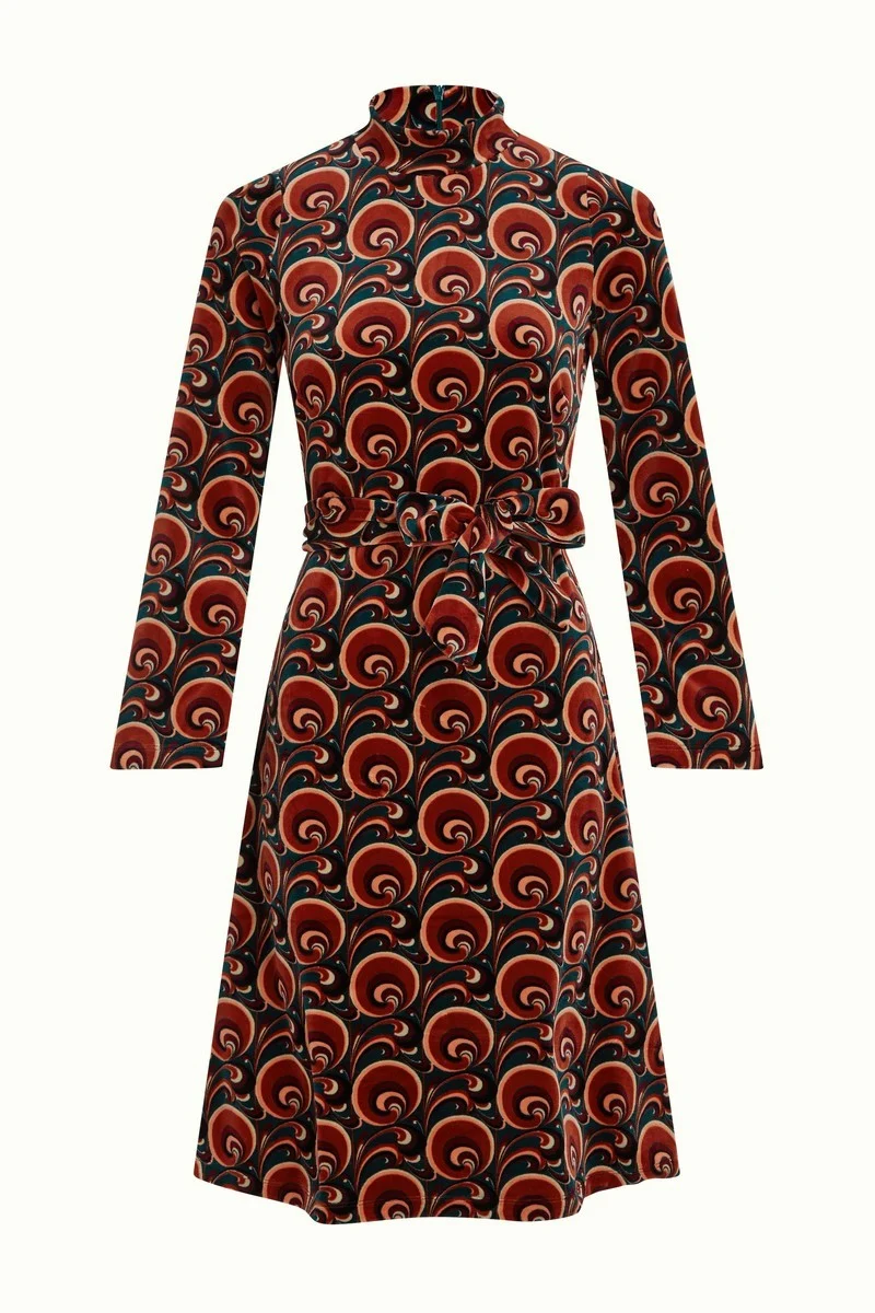 King Louie Heloisa Dress Patchouli Pine Green